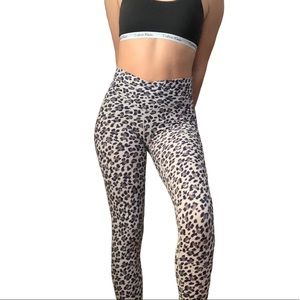 aerie | Crossover Cheetah Print Leggings